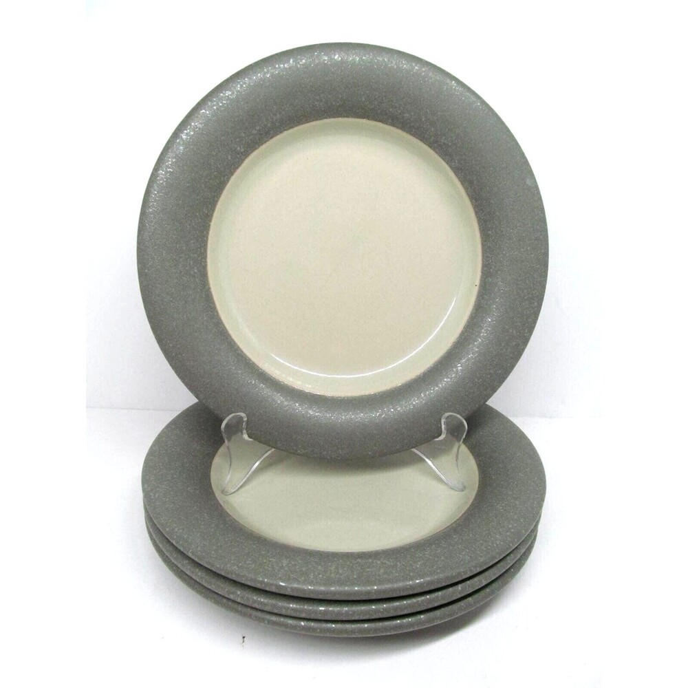 Dansk Earthstone Sage 9" Salad Plates Set Of 4 Plates GUC